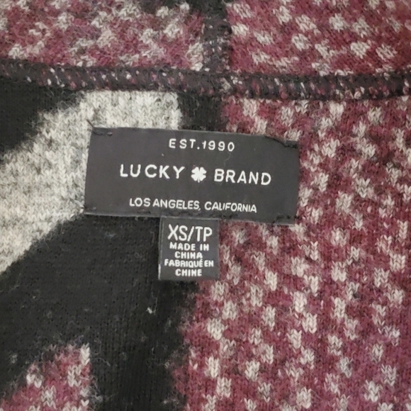 Lucky Brand long sleeve open front cardigan sweater Size XS - Picture 9 of 12